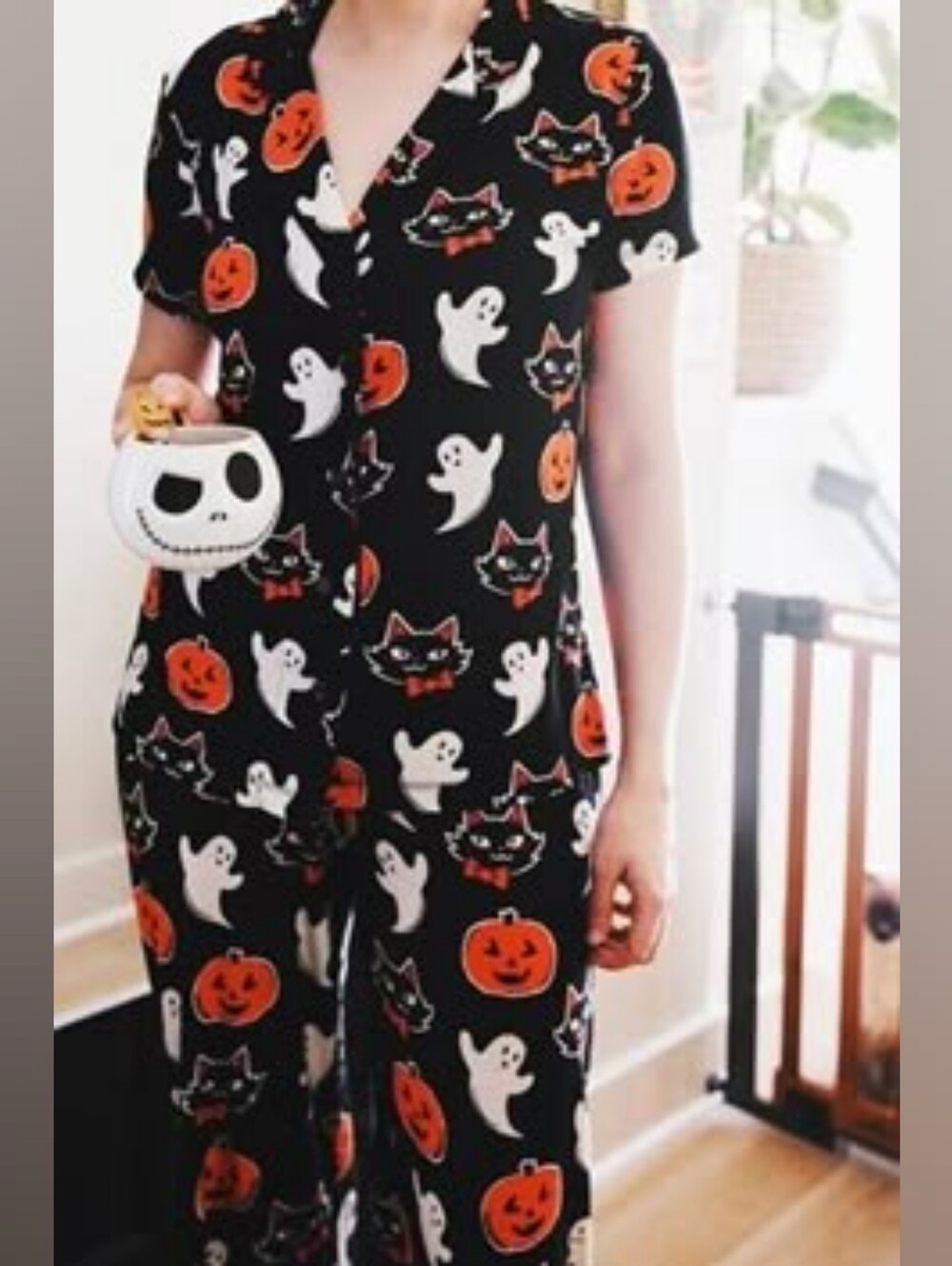 Munki Munki Womens Halloween Pajamas XL